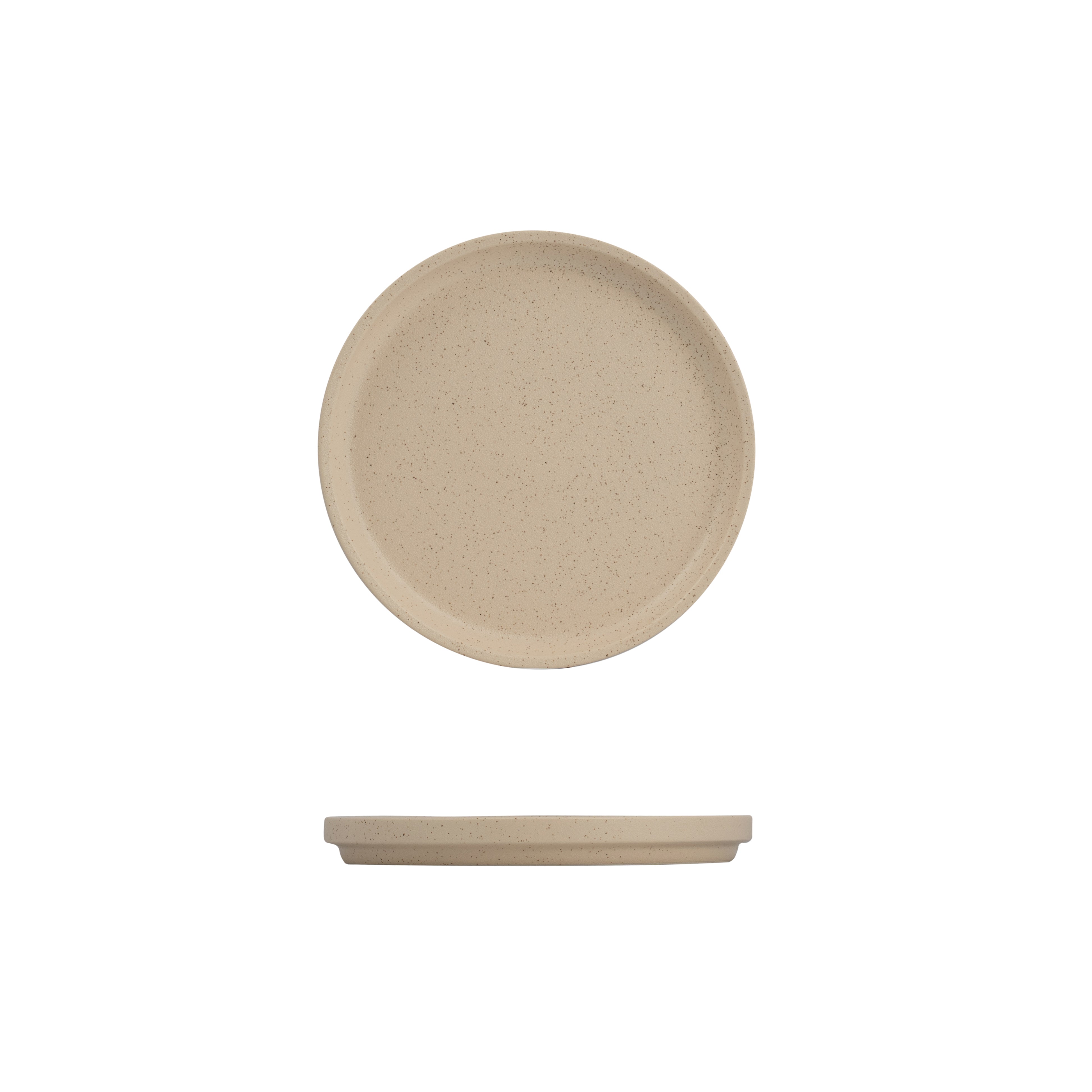Luzerne Dune Clay Round Stackable Plate (200mm Ø - Beige)