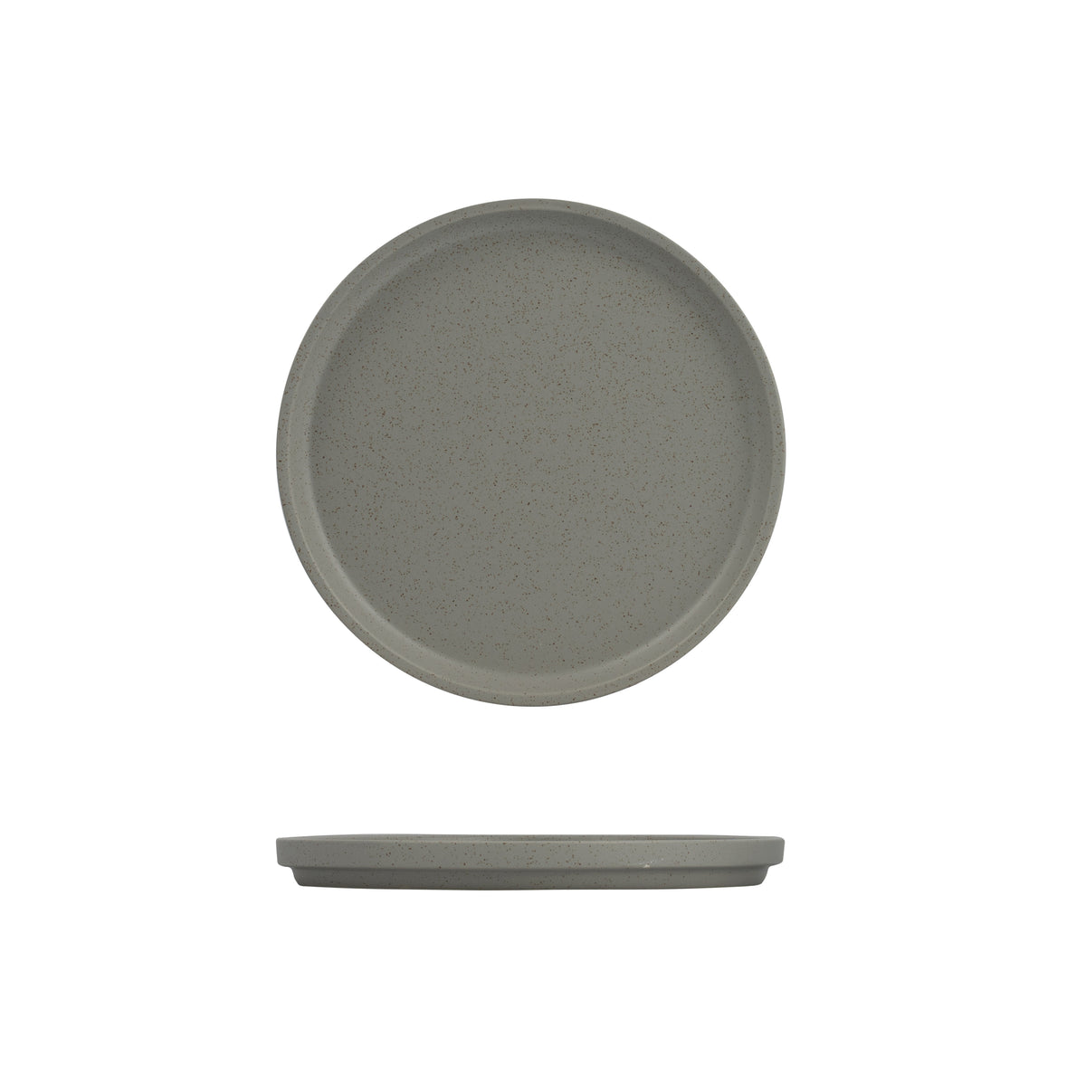 Luzerne Dune Ash Round Stackable Plate (235mm Ø)
