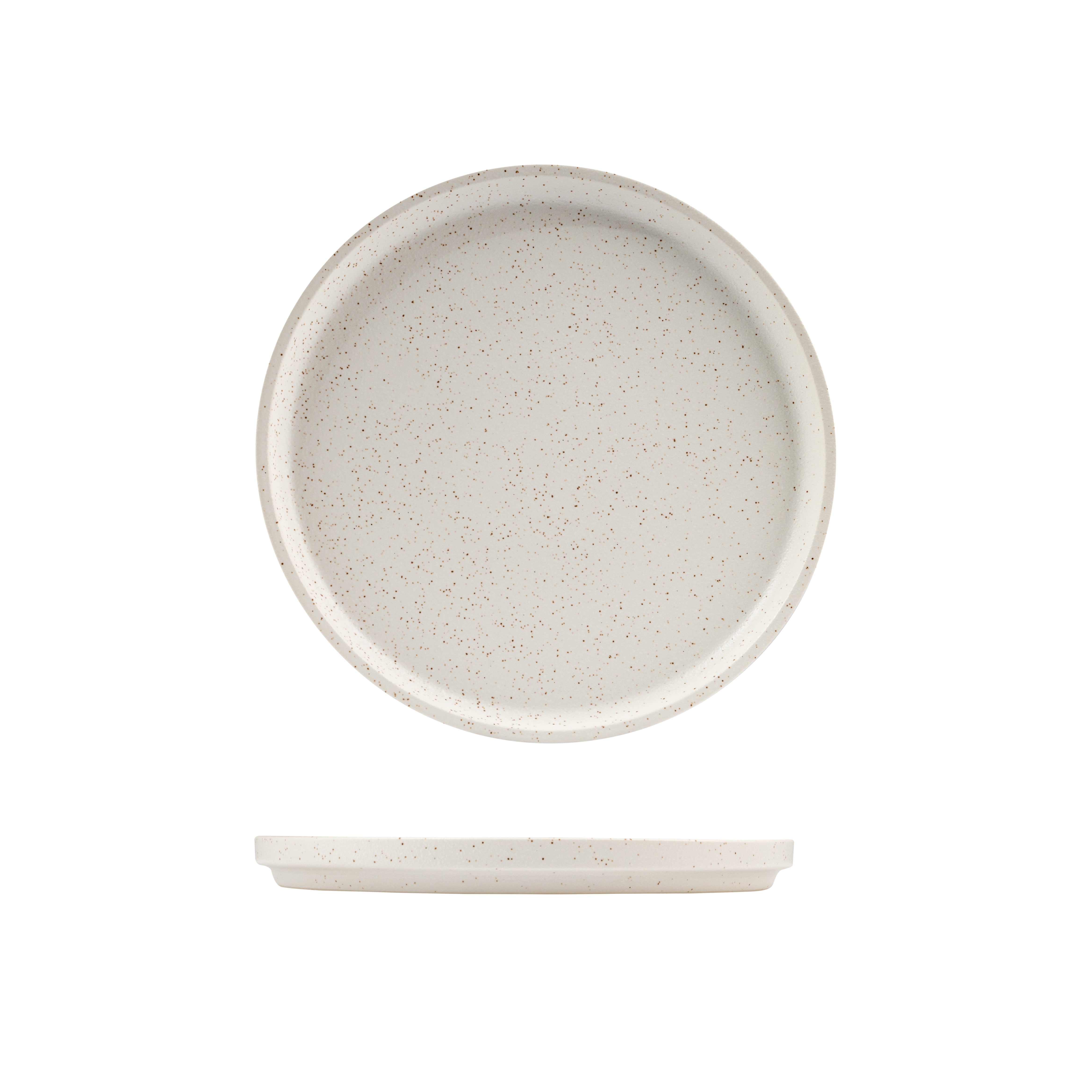 Luzerne Dune Shell Round Stackable Plate (235mm Ø)