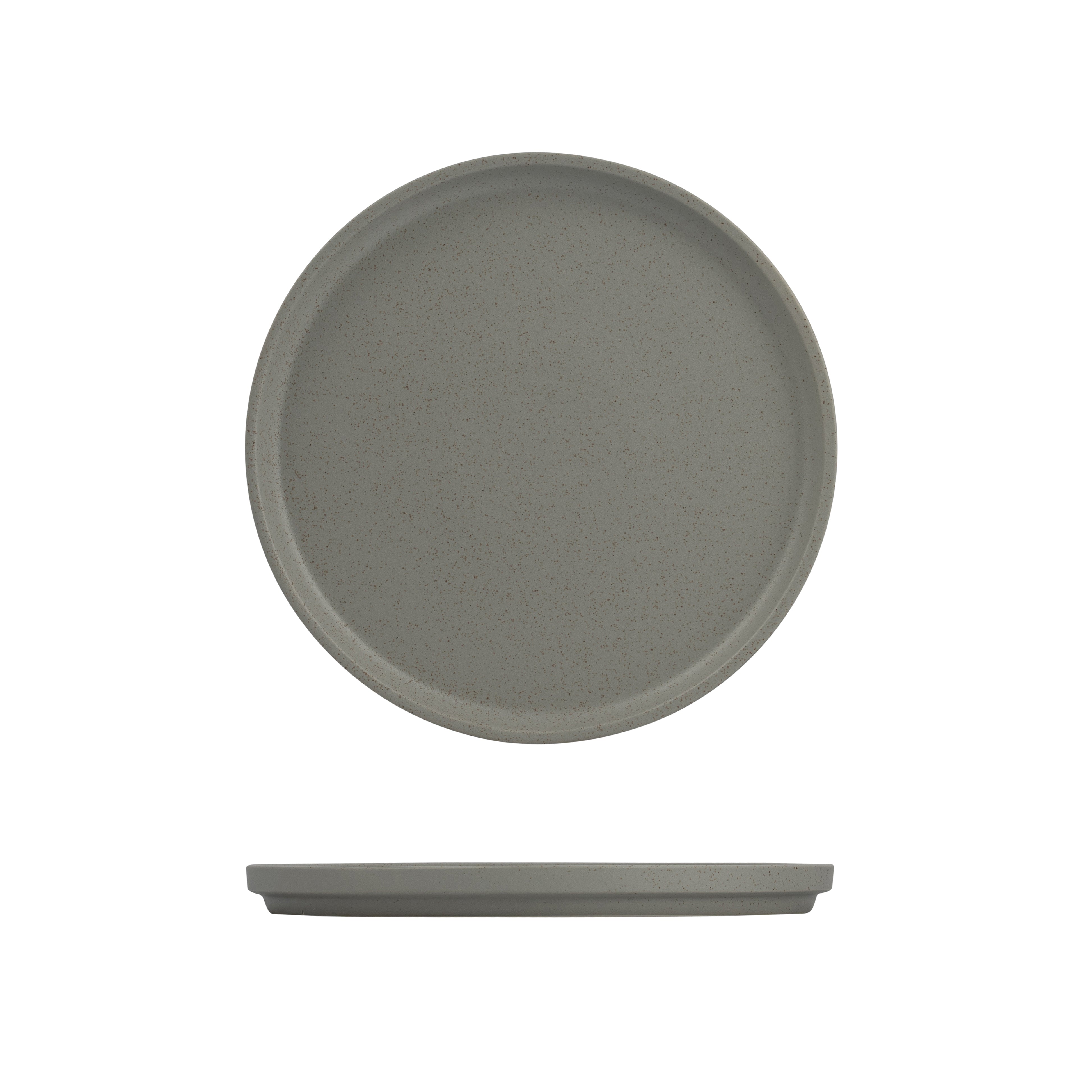 Luzerne Dune Ash Round Stackable Plate (270mm Ø)