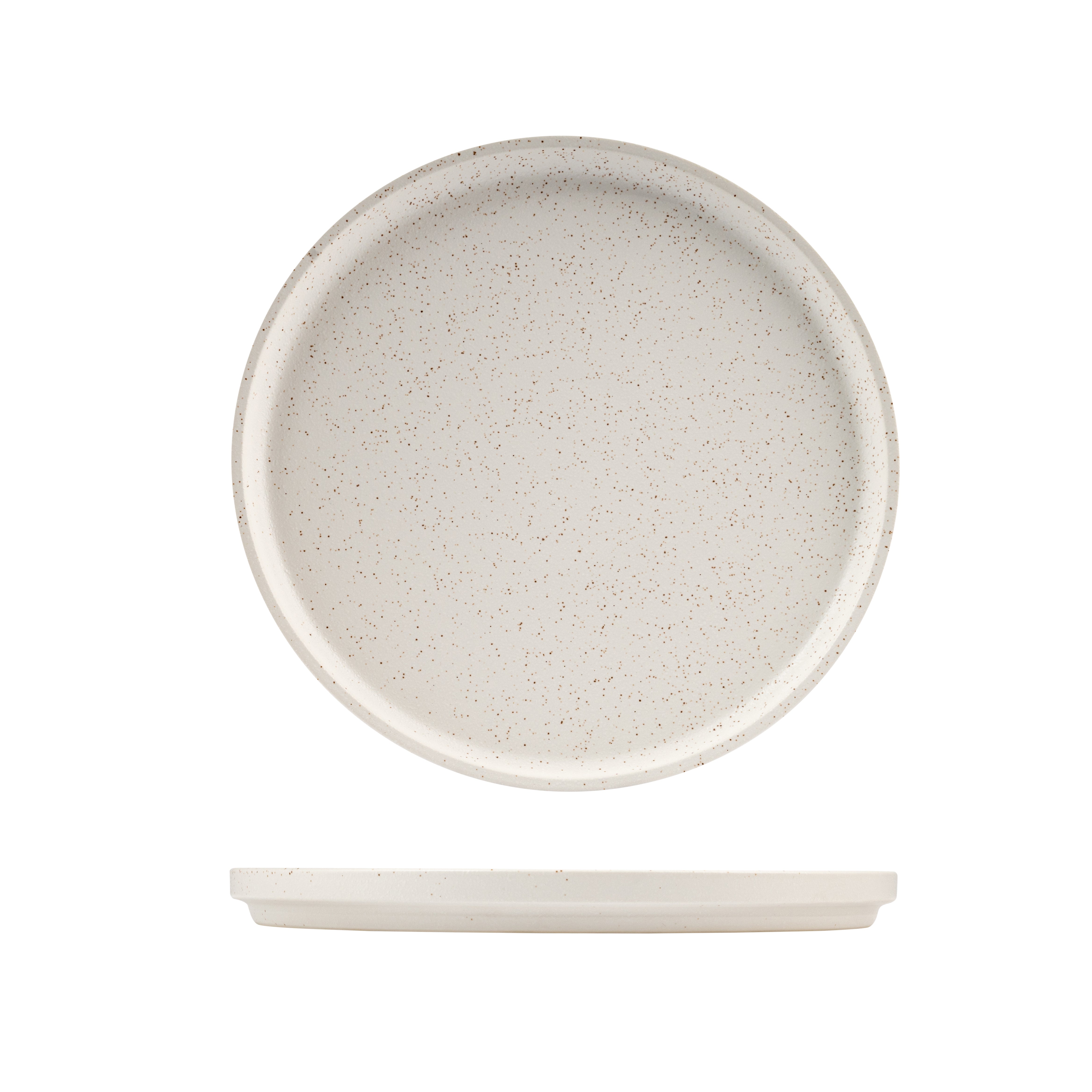 Luzerne Dune Shell Round Stackable Plate (270mm Ø)