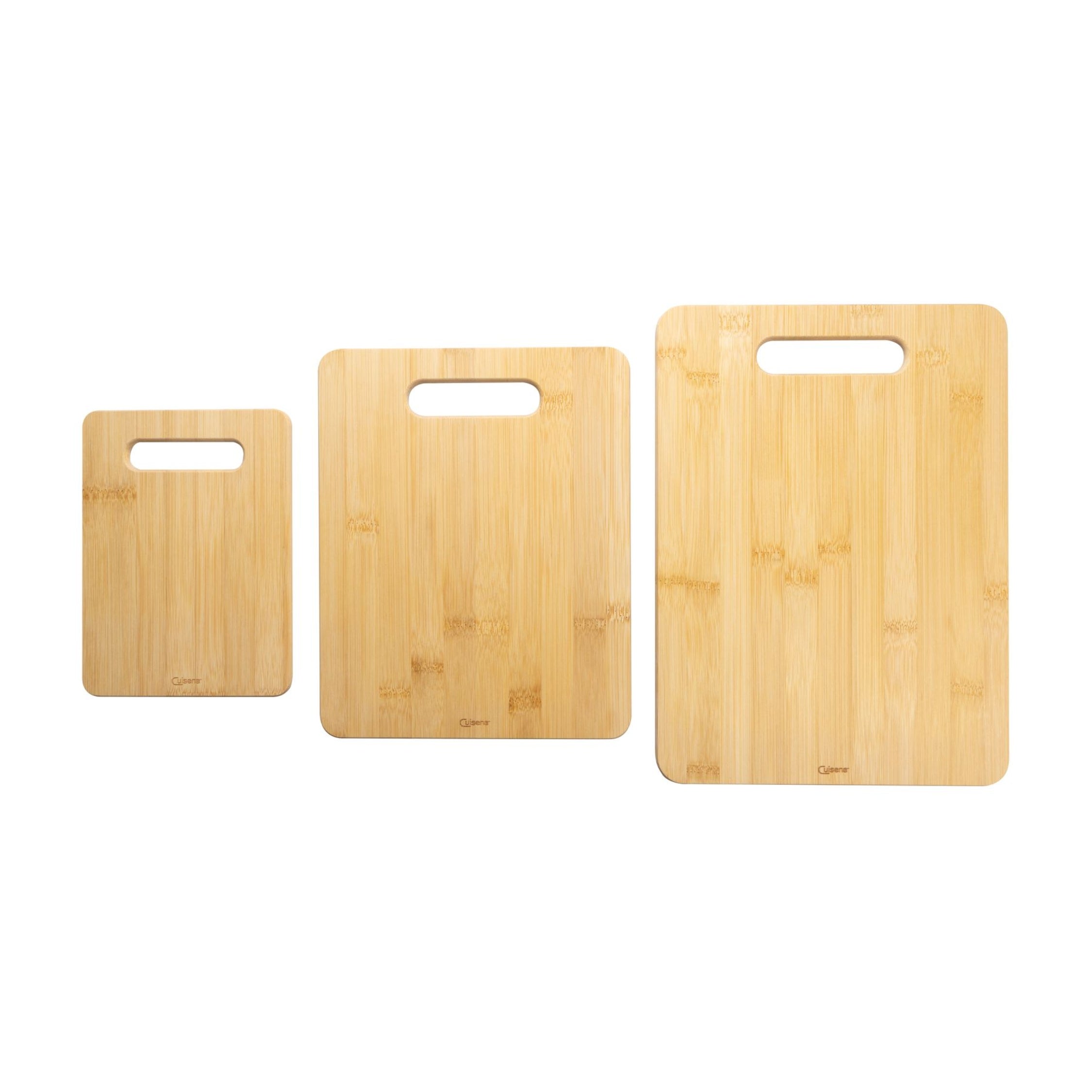 Cuisena Bamboo Cutting Board Set - 3 Piece