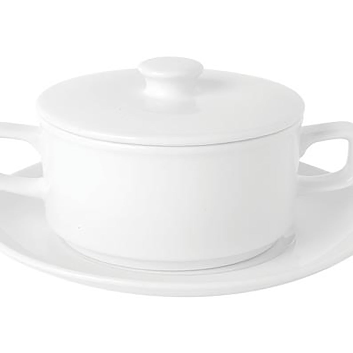 Royal Porcelain Chelsea Soup Cup with 2 Handles & Lid