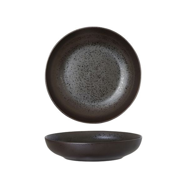Luzerne Lava Matte Black Coupe Share Bowl (210mm Ø 1000ml)