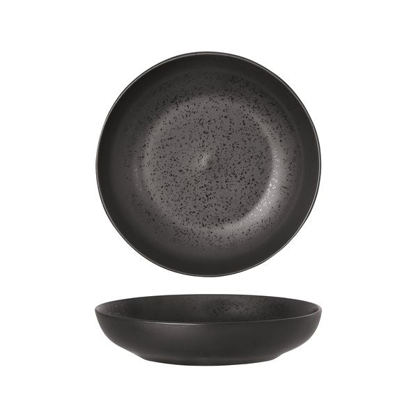 Luzerne Lava Matte Black Coupe Share Bowl (230mm Ø 1220ml)