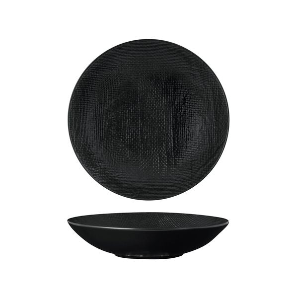 Luzerne Linen Matte Black Share Bowl (230mm Ø 1100ml)