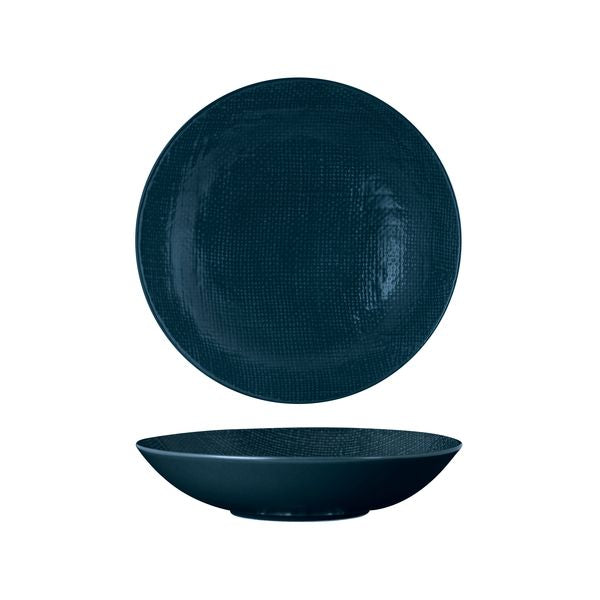Luzerne Linen Matte Blue Share Bowl (230mm Ø 1100ml - Navy Blue)