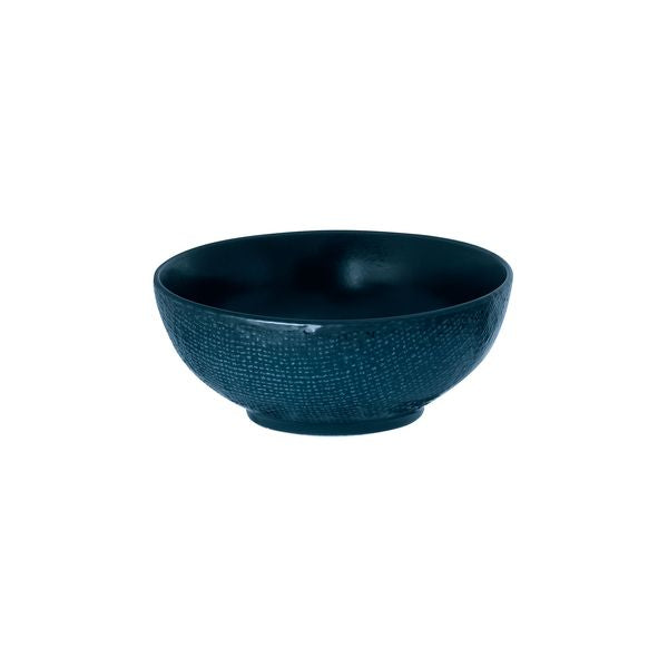 Luzerne Linen Matte Blue Round Bowl (160mm Ø 750ml - Navy Blue)