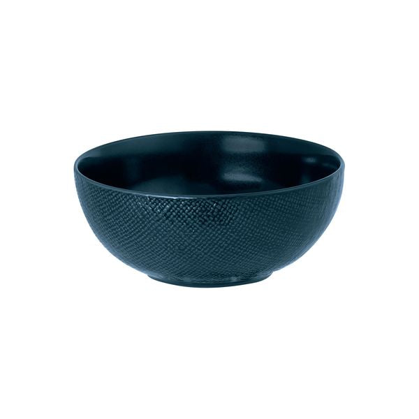 Luzerne Linen Matte Blue Round Bowl (190mm Ø 1400ml - Navy Blue)