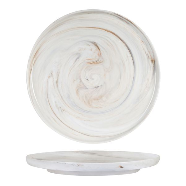 Luzerne Signature Marble Walled Round Plate (330mm Ø)