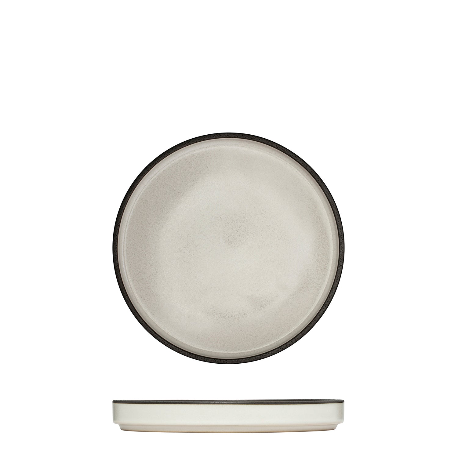 Luzerne Mod Dusted White Round Stackable Plate (160mm Ø)