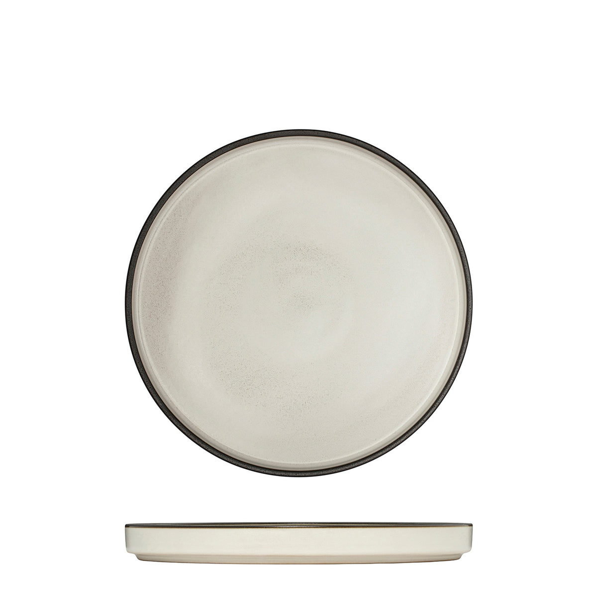 Luzerne Mod Dusted White Round Stackable Plate (200mm Ø)