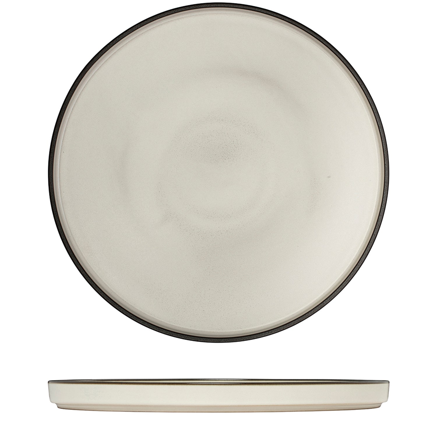 Luzerne Mod Dusted White Round Stackable Plate (270mm Ø)