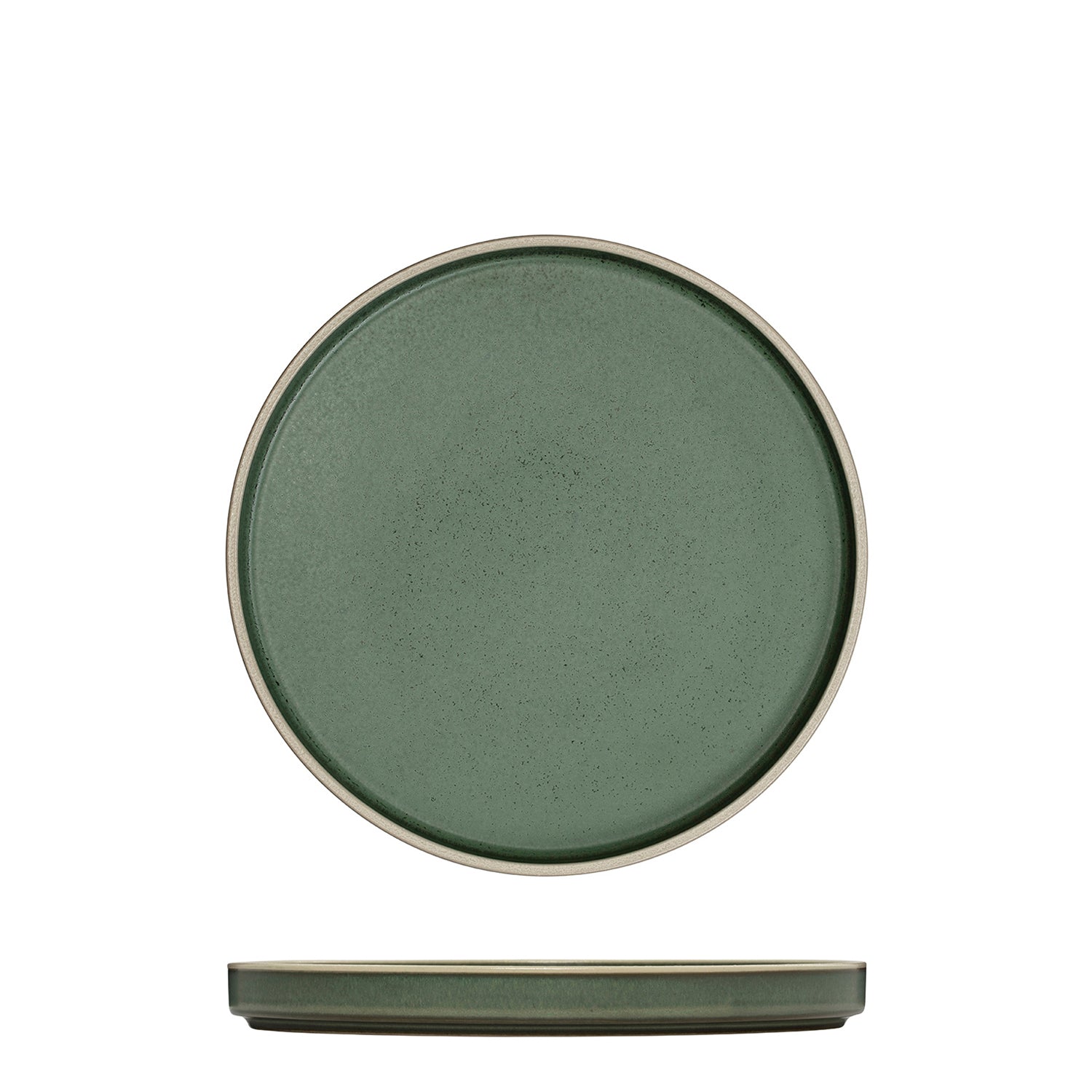 Luzerne Mod Smokey Basil Round Stackable Plate (200mm Ø)