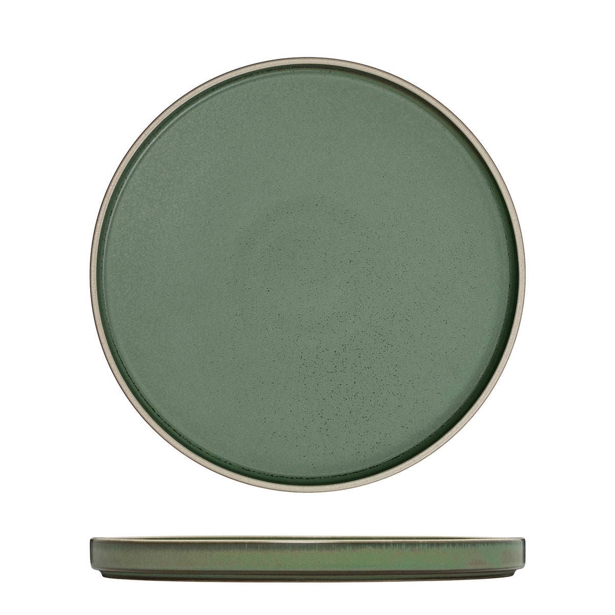 Luzerne Mod Smokey Basil Round Stackable Plate (235mm Ø)