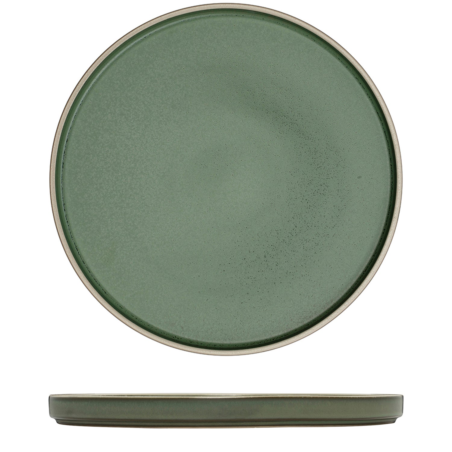 Luzerne Mod Smokey Basil Round Stackable Plate (270mm Ø)