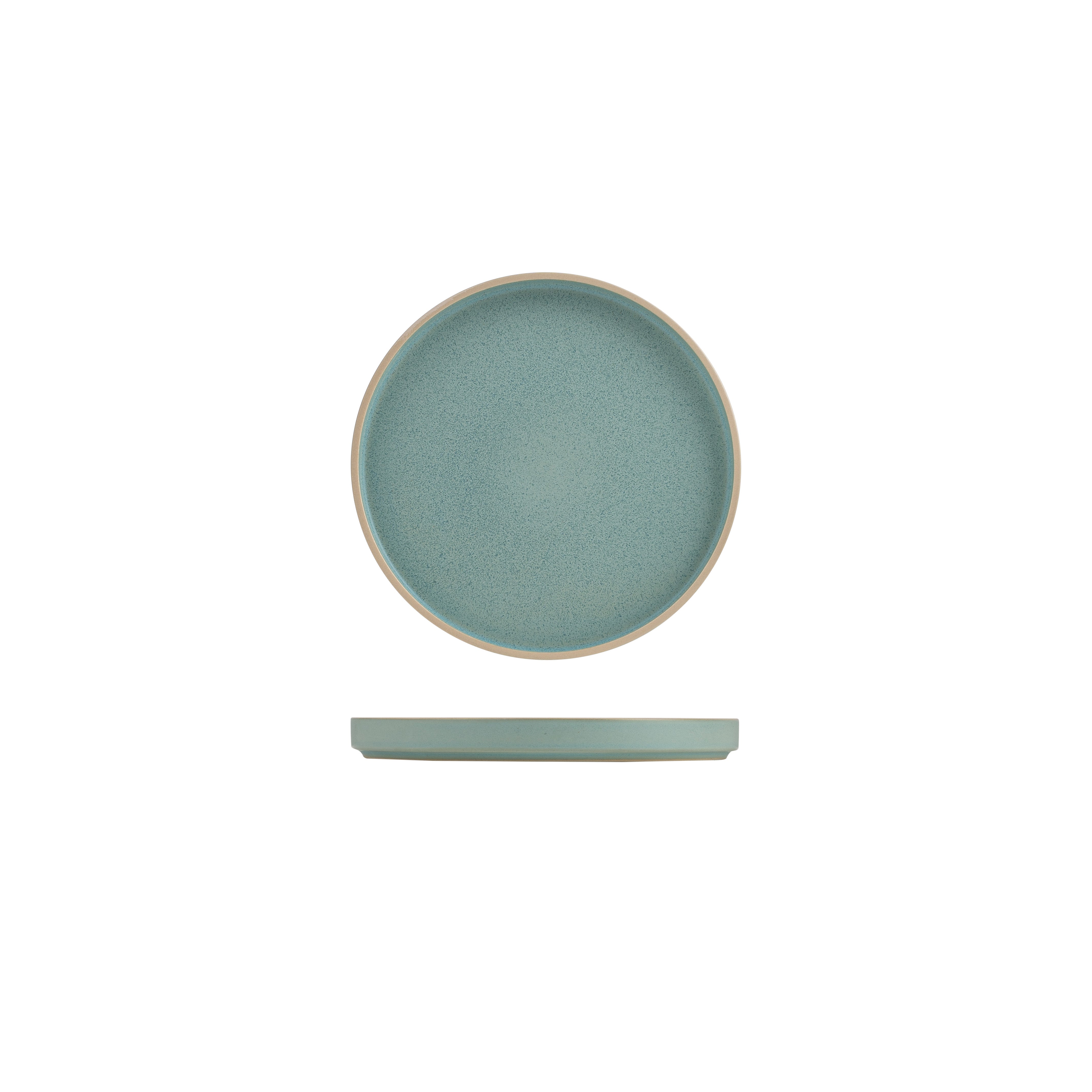Luzerne Mod Frosted Blue Round Stackable Plate (200mm Ø)