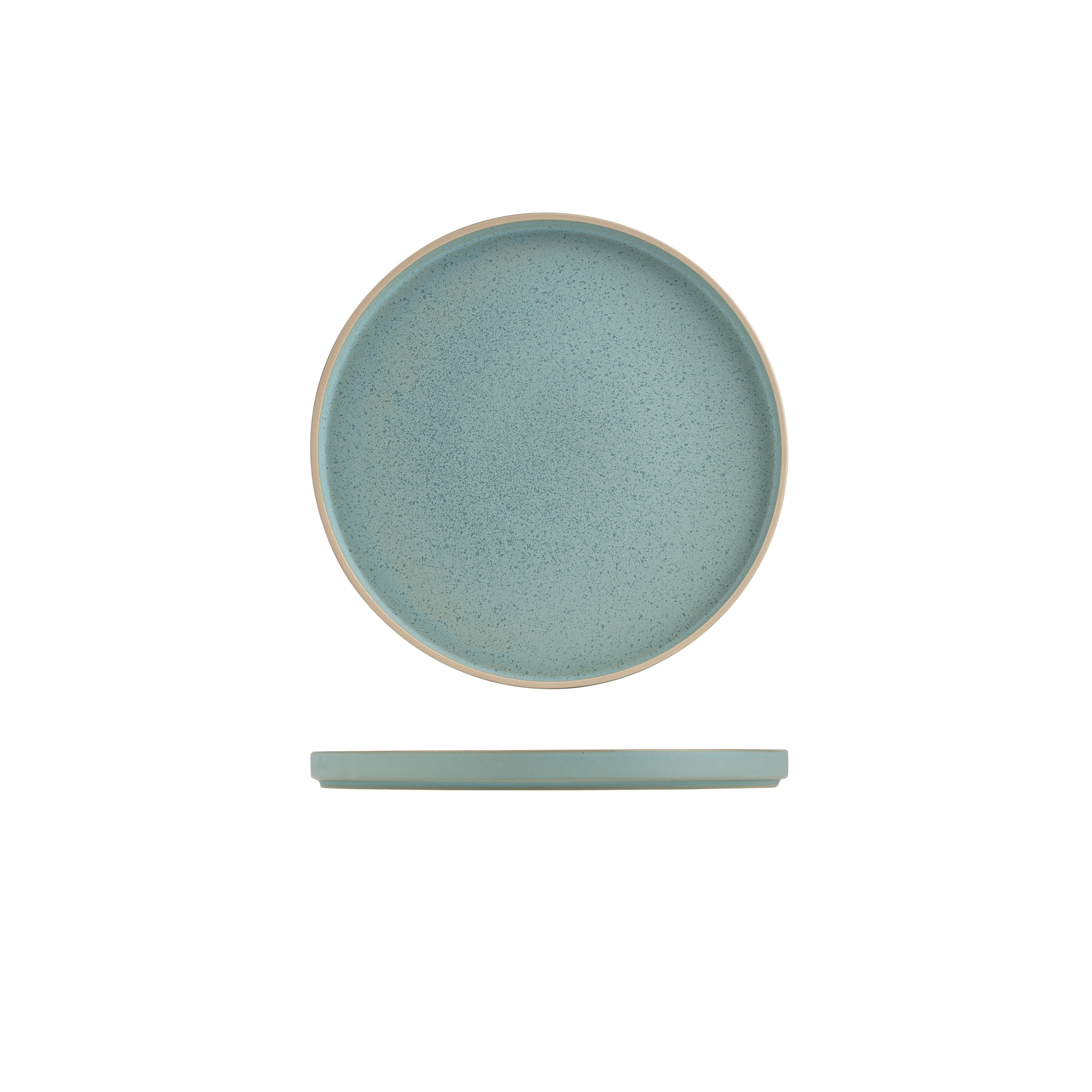 Luzerne Mod Frosted Blue Round Stackable Plate (270mm Ø)