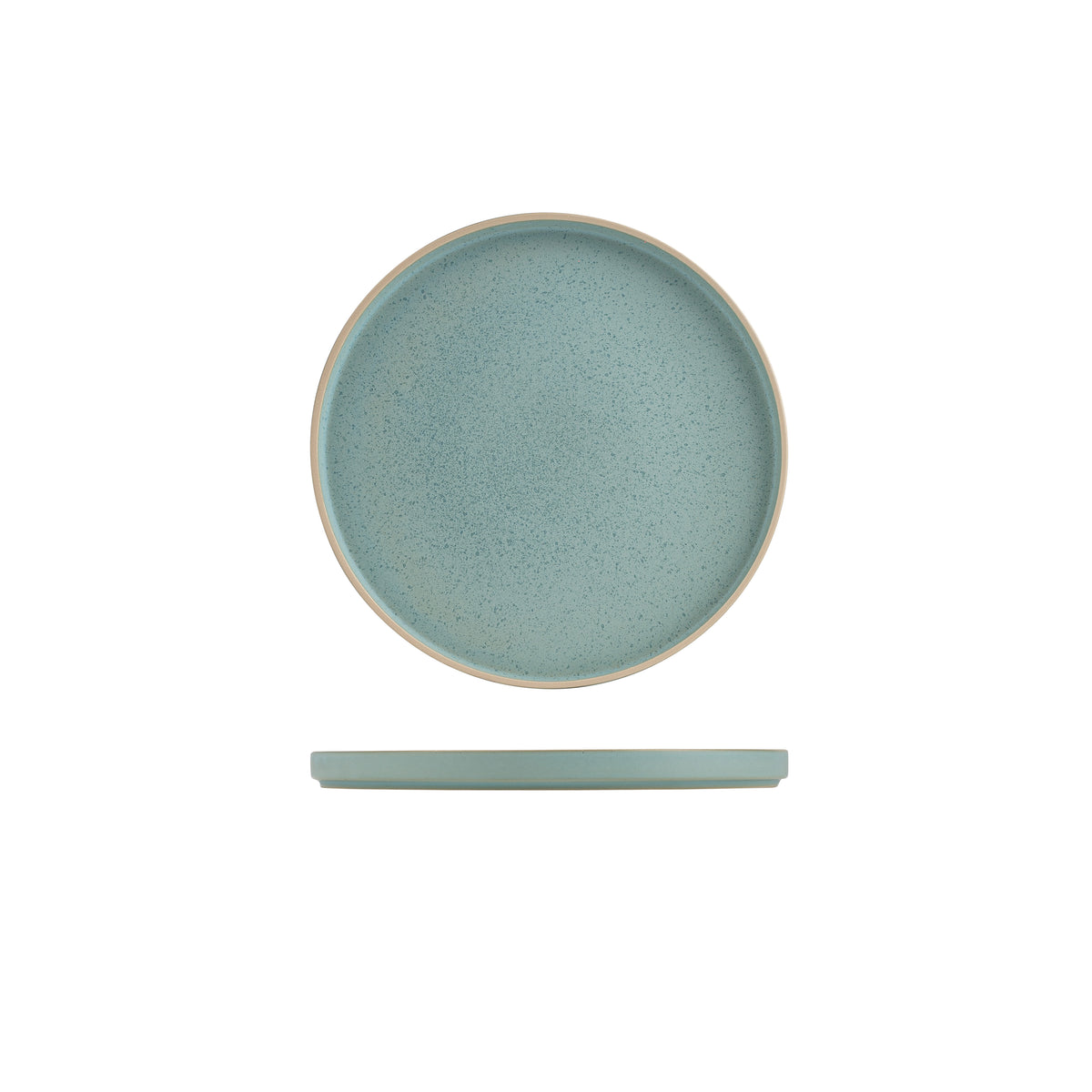 Luzerne Mod Frosted Blue Round Stackable Plate (270mm Ø)
