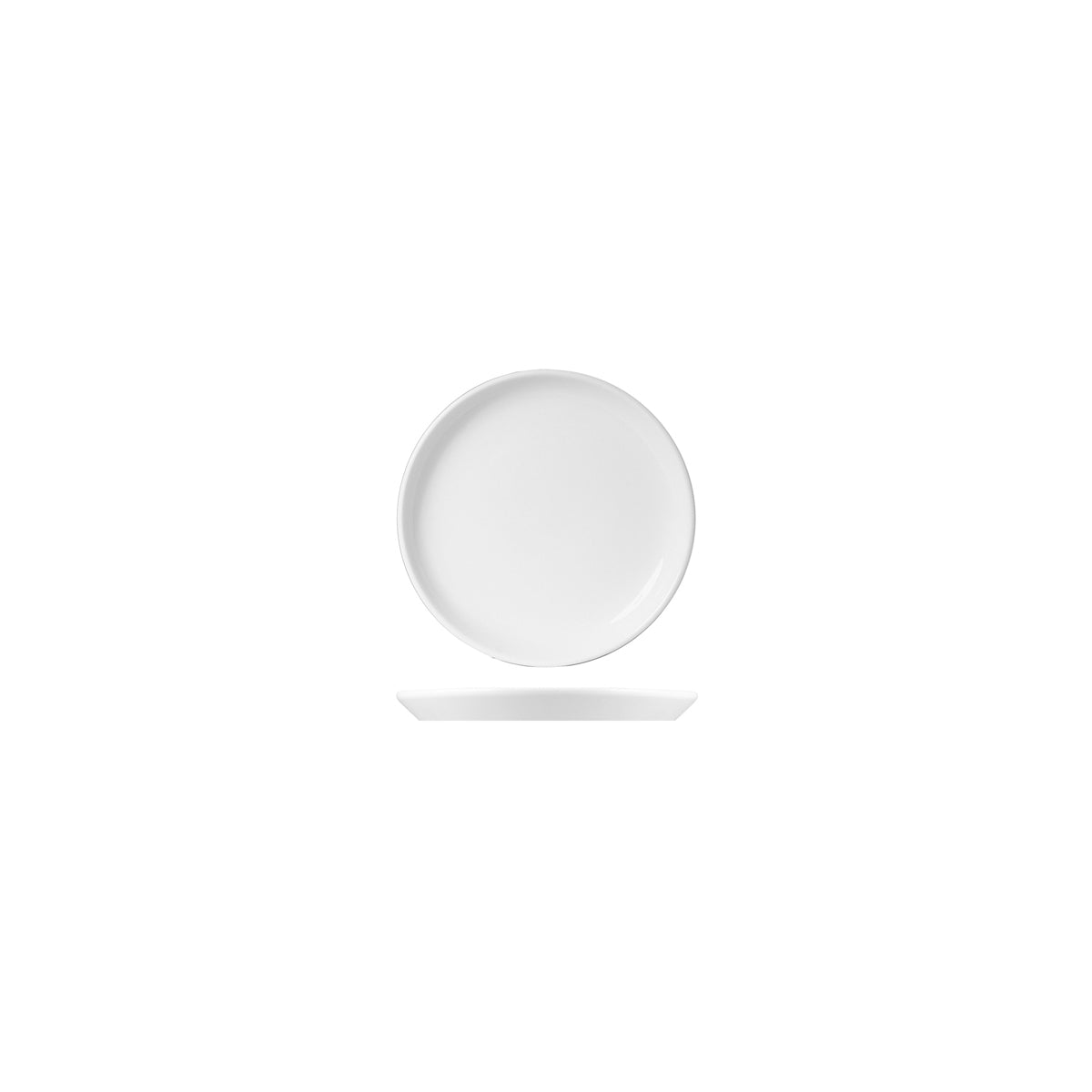Royal Porcelain White Album Round Flared Coupe Plate 155mm