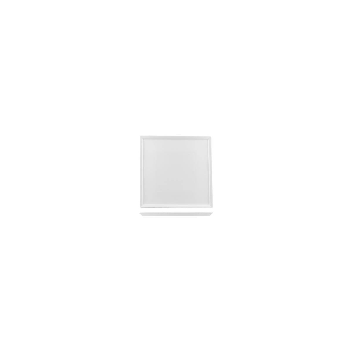 Royal Porcelain White Album Square Plate 100x100mm