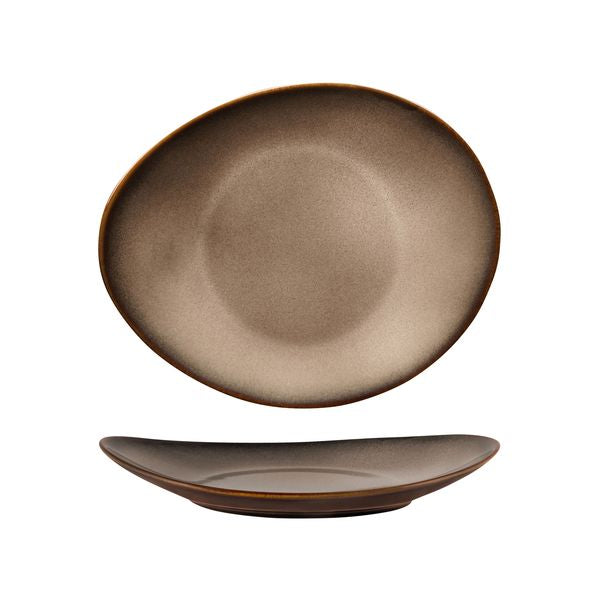 Luzerne Rustic Sama Oval Coupe Plate (225x185mm)