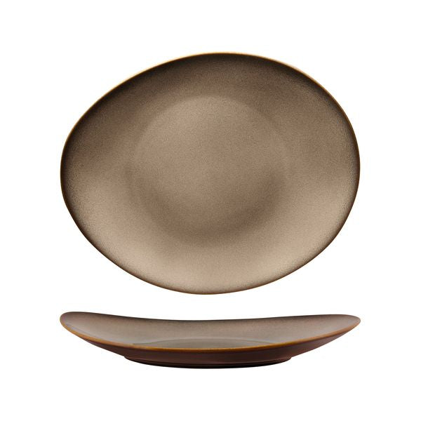 Luzerne Rustic Sama Oval Coupe Plate (290x245mm)