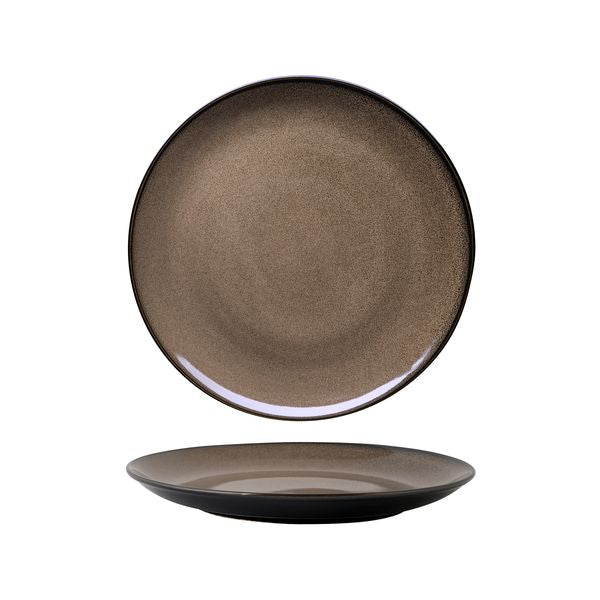 Luzerne Rustic Chestnut Round Coupe Plate (265mm Ø)