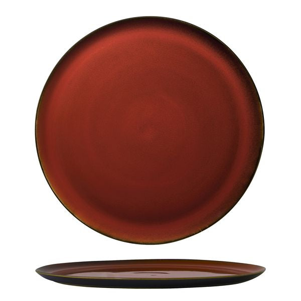 Luzerne Rustic Crimson Pizza Plate (320mm Ø)