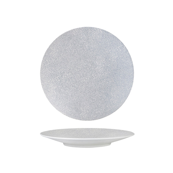 Luzerne Zen Grey Web Round Coupe Plate (235mm Ø)