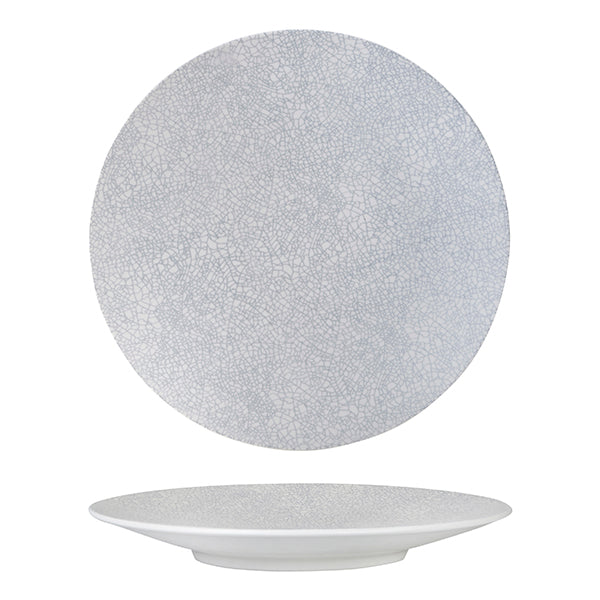 Luzerne Zen Grey Web Round Coupe Plate (310mm Ø)