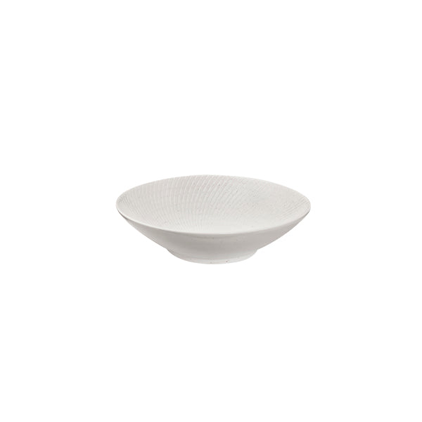 Luzerne Zen White Swirl Round Bowl - Footed (190mm Ø 50mm H 530ml)