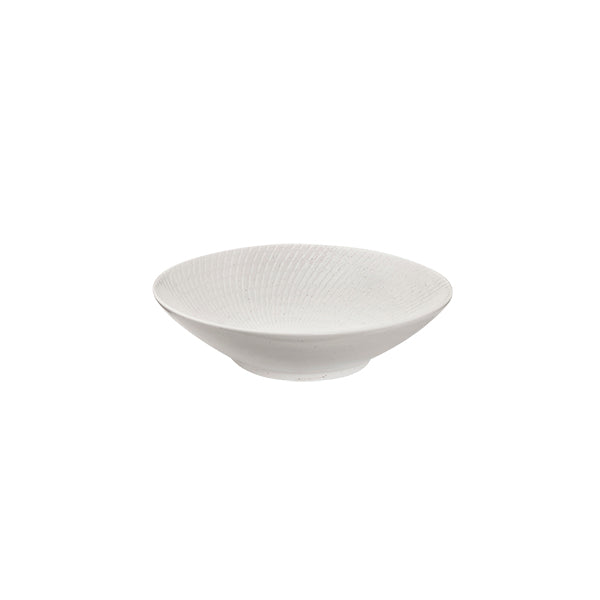 Luzerne Zen White Swirl Round Bowl - Footed (210mm Ø 59mm H 860ml)