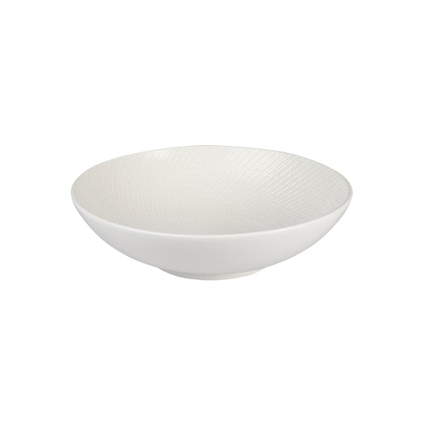 Luzerne Zen White Swirl Round Deep Bowl (290mm Ø 80mm H 2500ml)