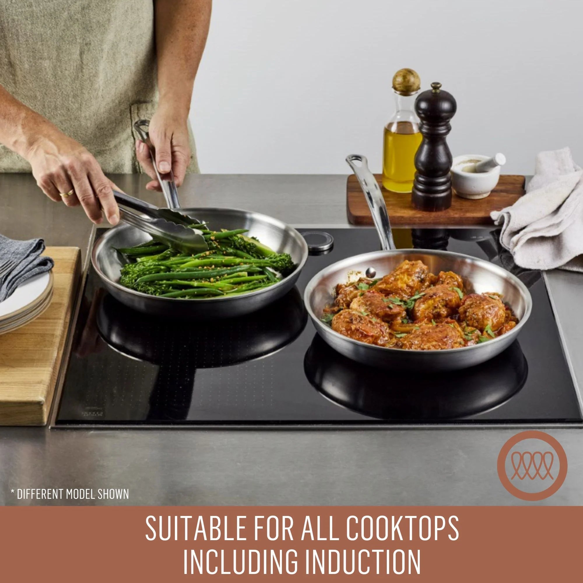 Essteele Per Amore Clad Stainless Steel Induction 4 Piece Cookware Set