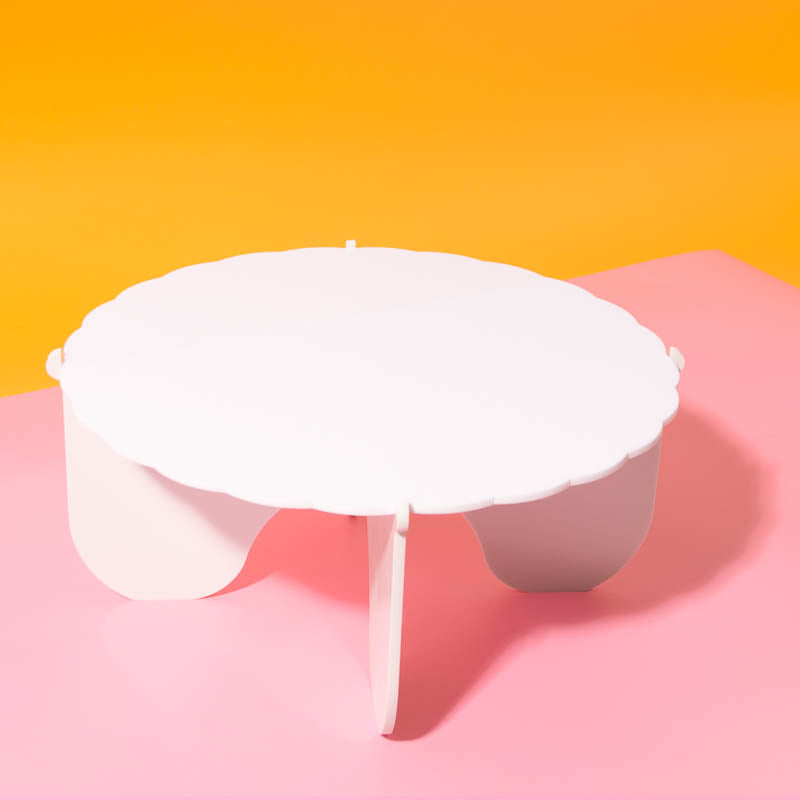 Cake & Candle Plateau Gateau Cake Stand White 3 Piece