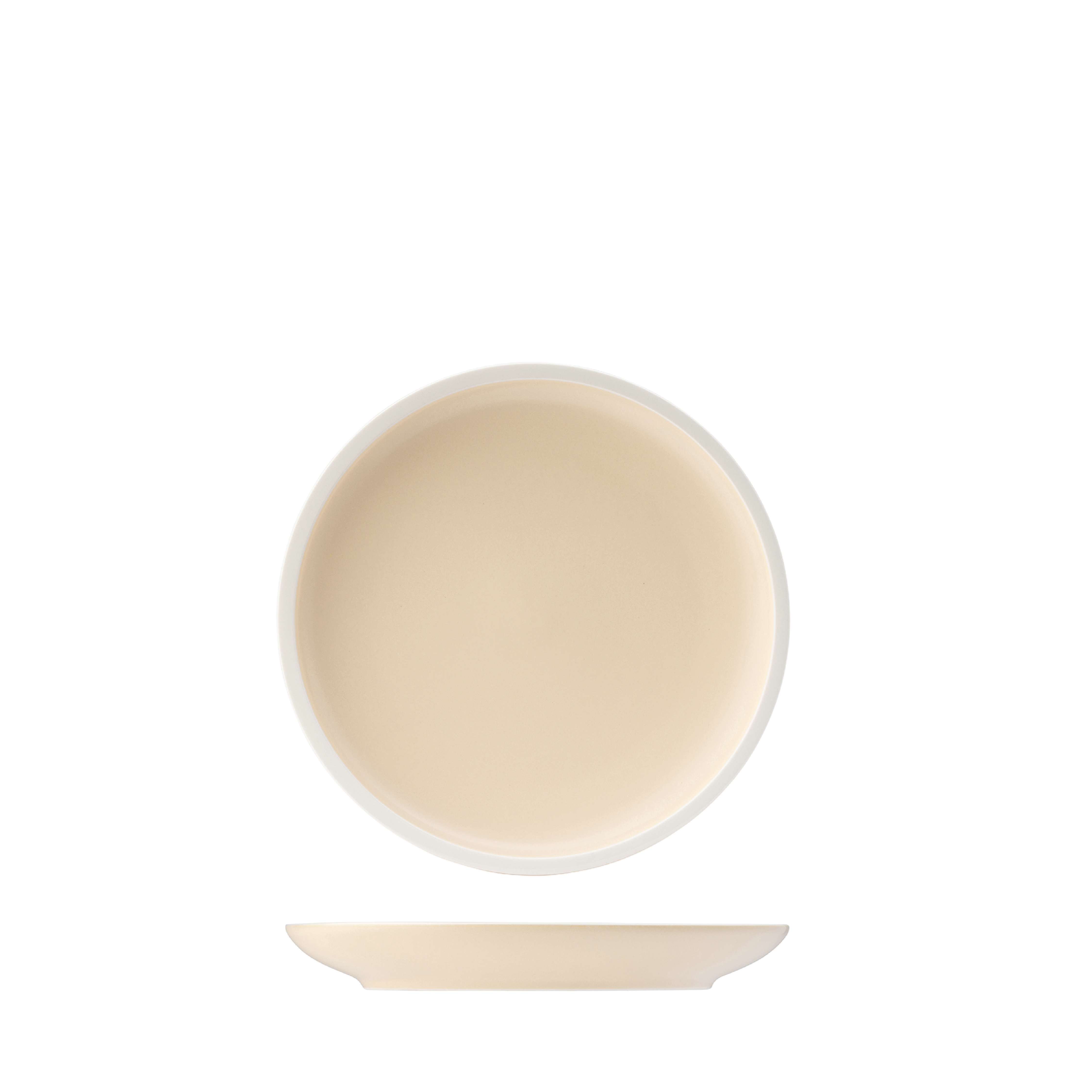 Utopia Forma Vanilla Round Coupe Plate (170mm)
