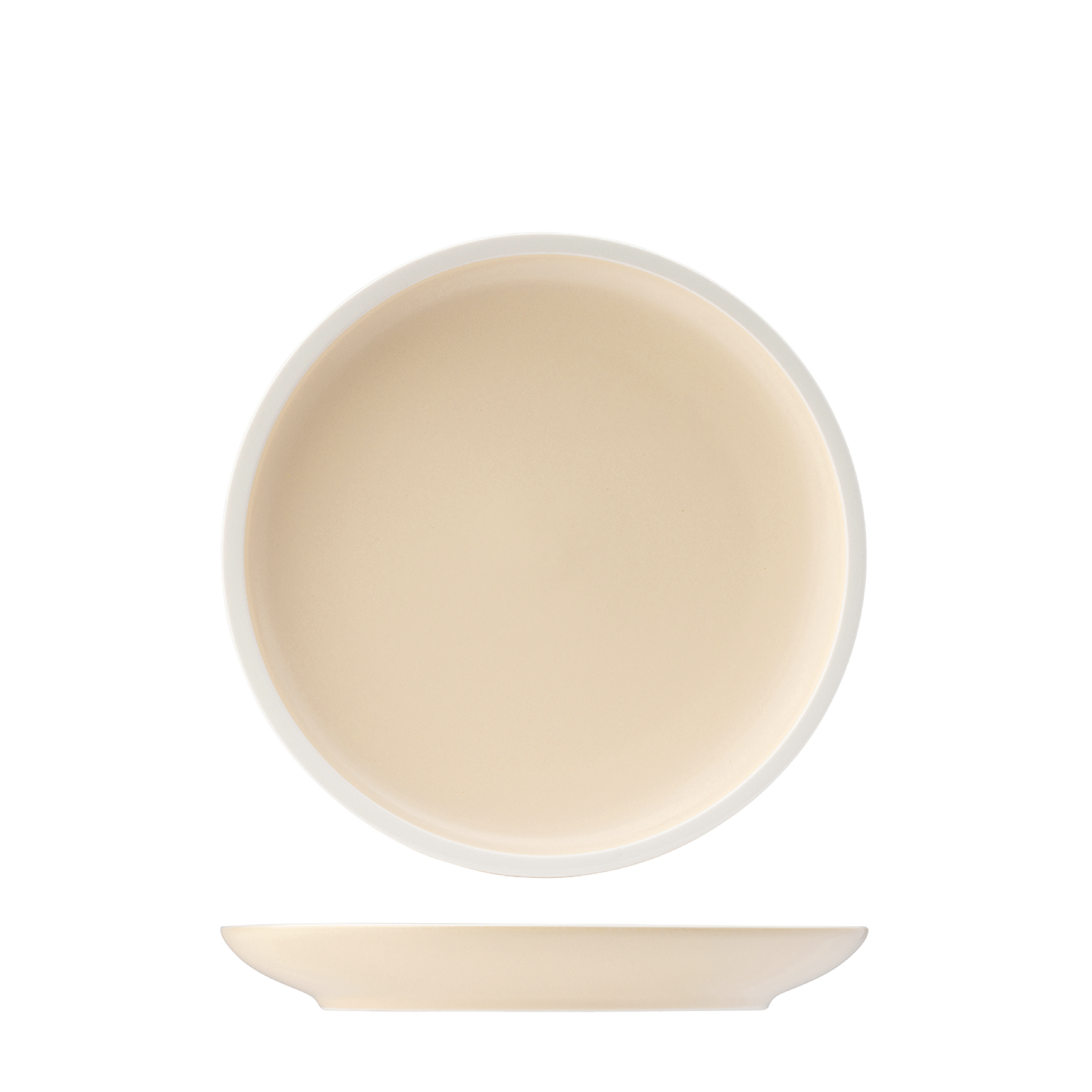 Utopia Forma Vanilla Round Coupe Plate (210mm)