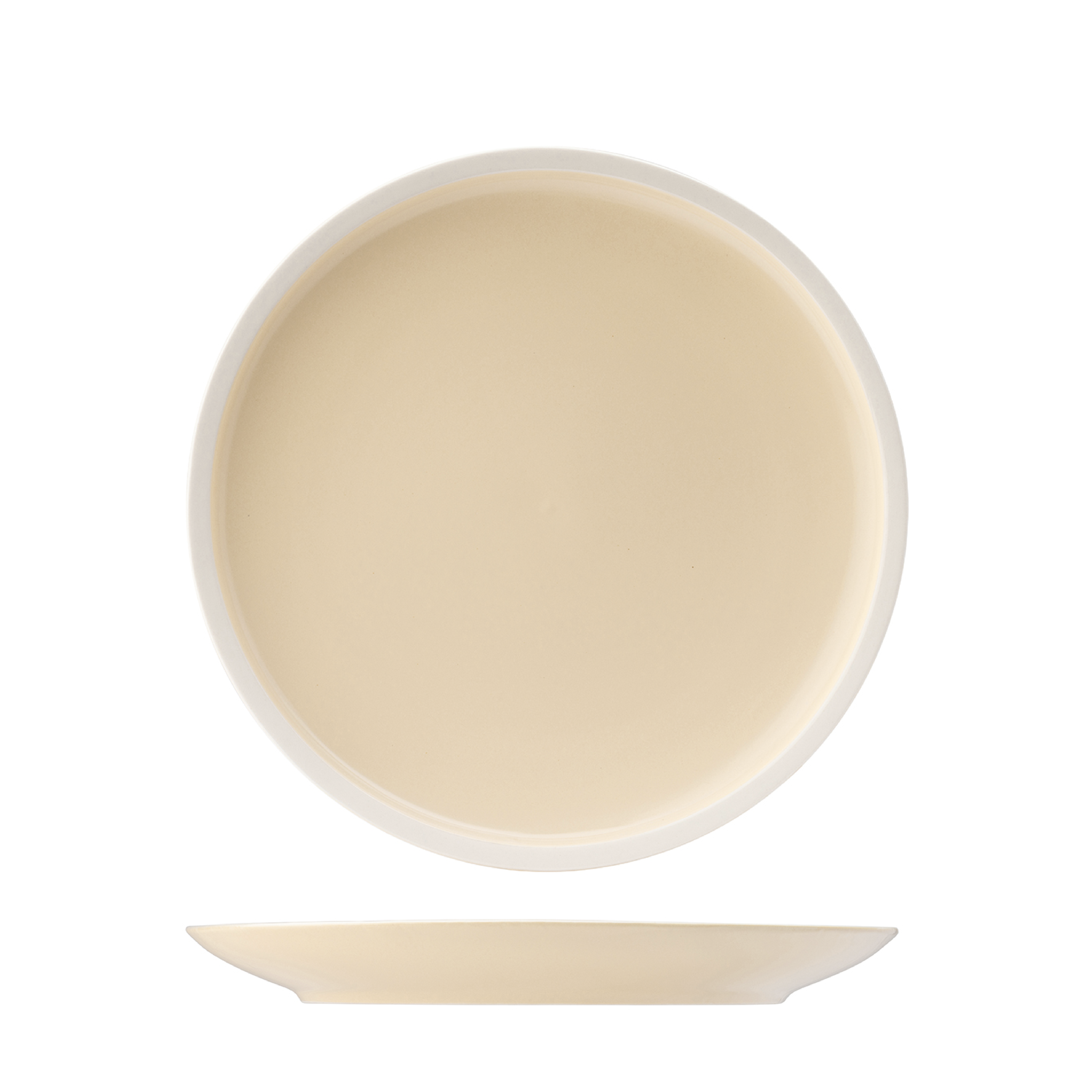 Utopia Forma Vanilla Round Coupe Plate (240mm)