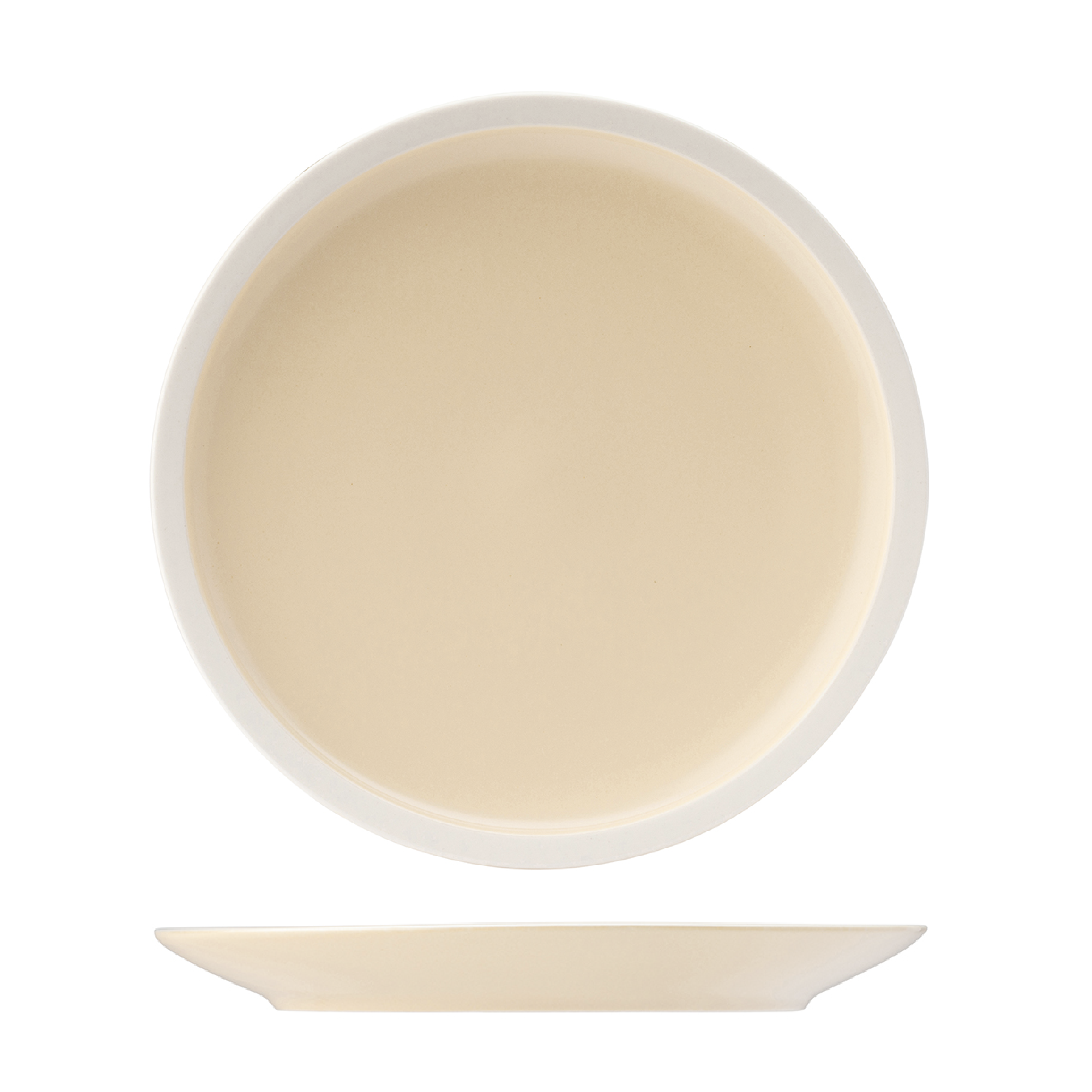 Utopia Forma Vanilla Round Coupe Plate (265mm)
