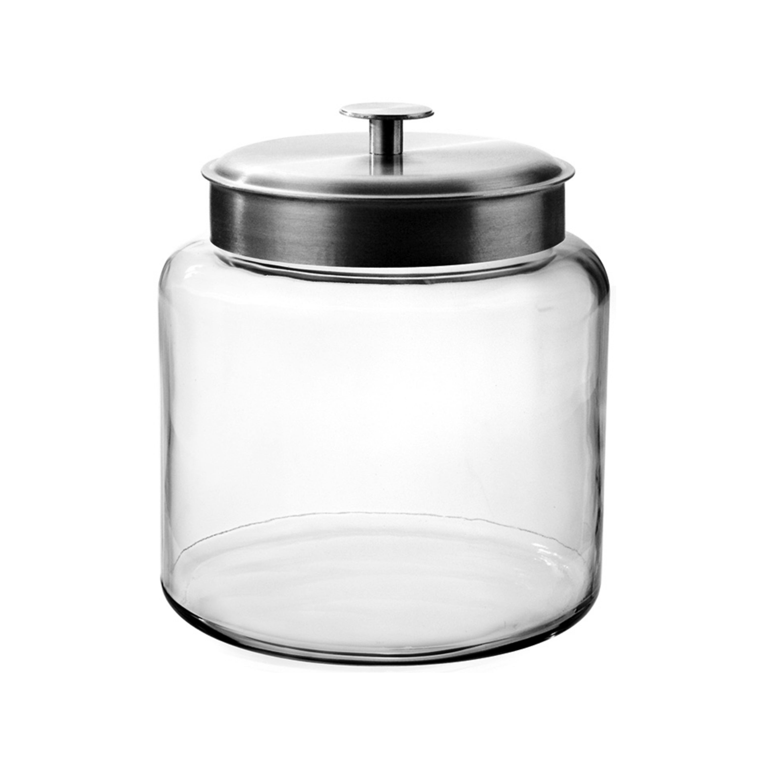 Anchor Hocking Montana Glass Jar with Brushed Aluminium Lid 5.7L