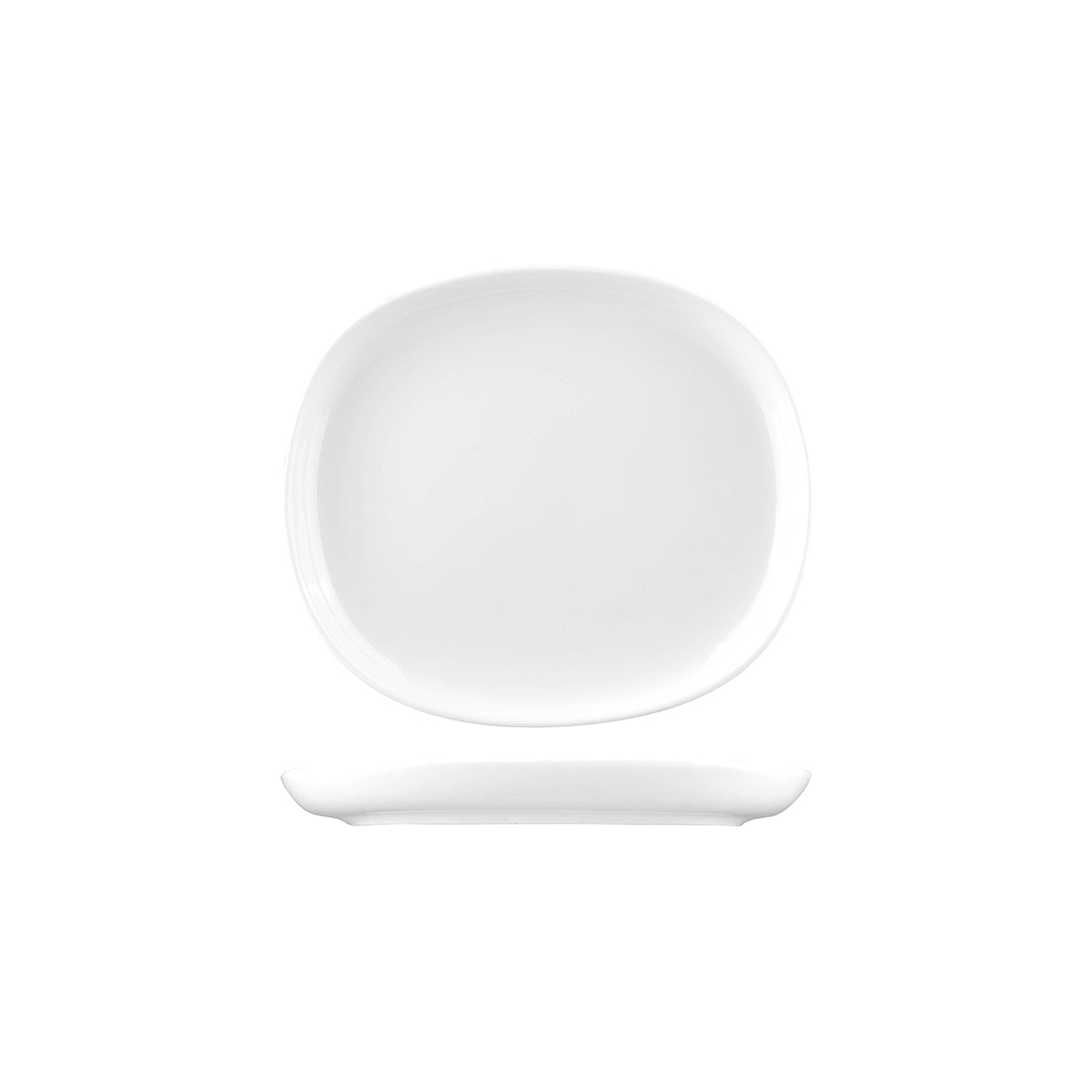 Sango Ora White Oval Coupe Plate (200x175mm)