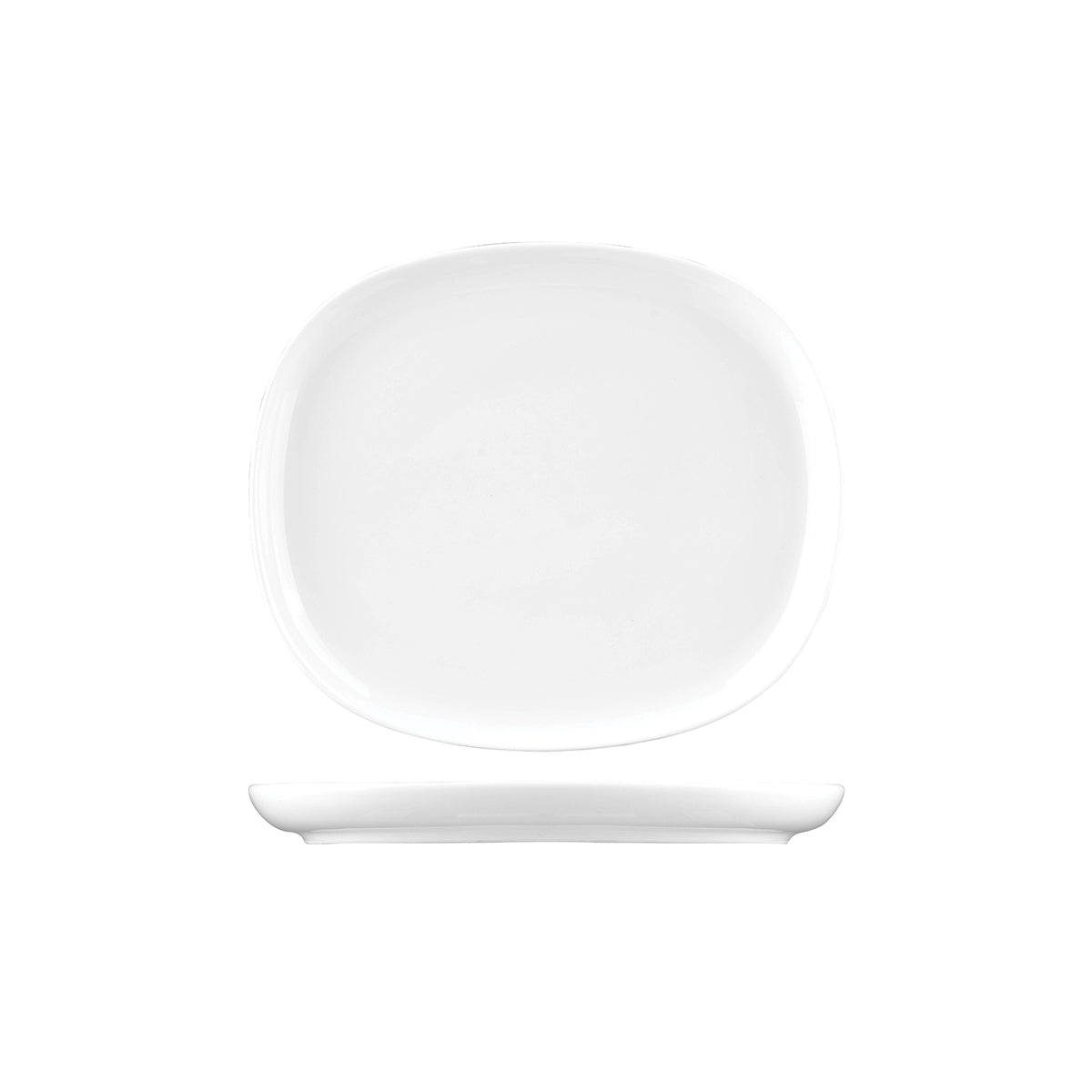 Sango Ora White Oval Coupe Plate (230x200mm)
