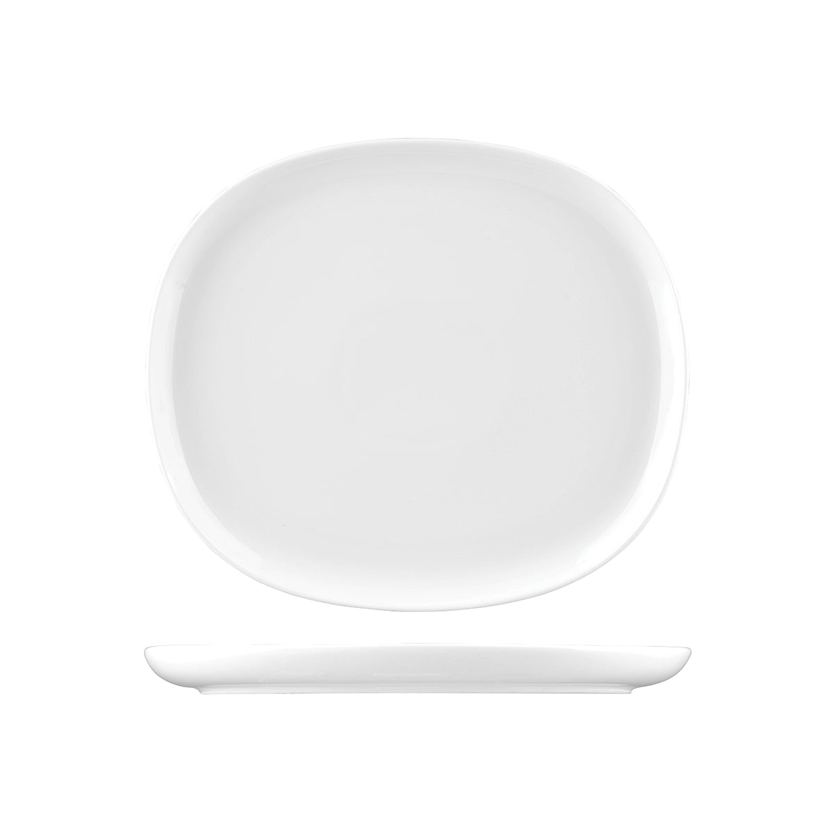 Sango Ora White Oval Coupe Plate (285x250mm)