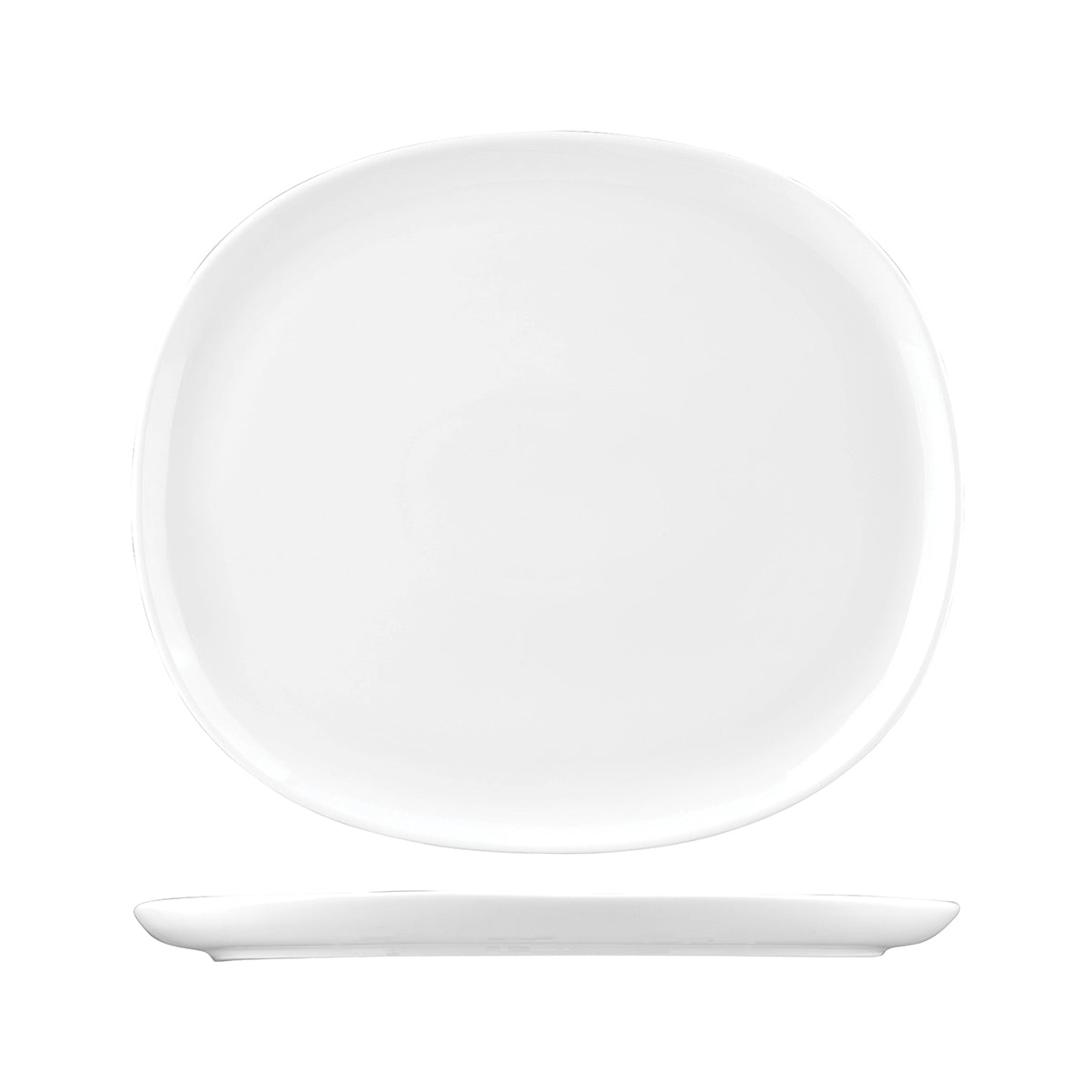 Sango Ora White Oval Coupe Plate (335x295mm)