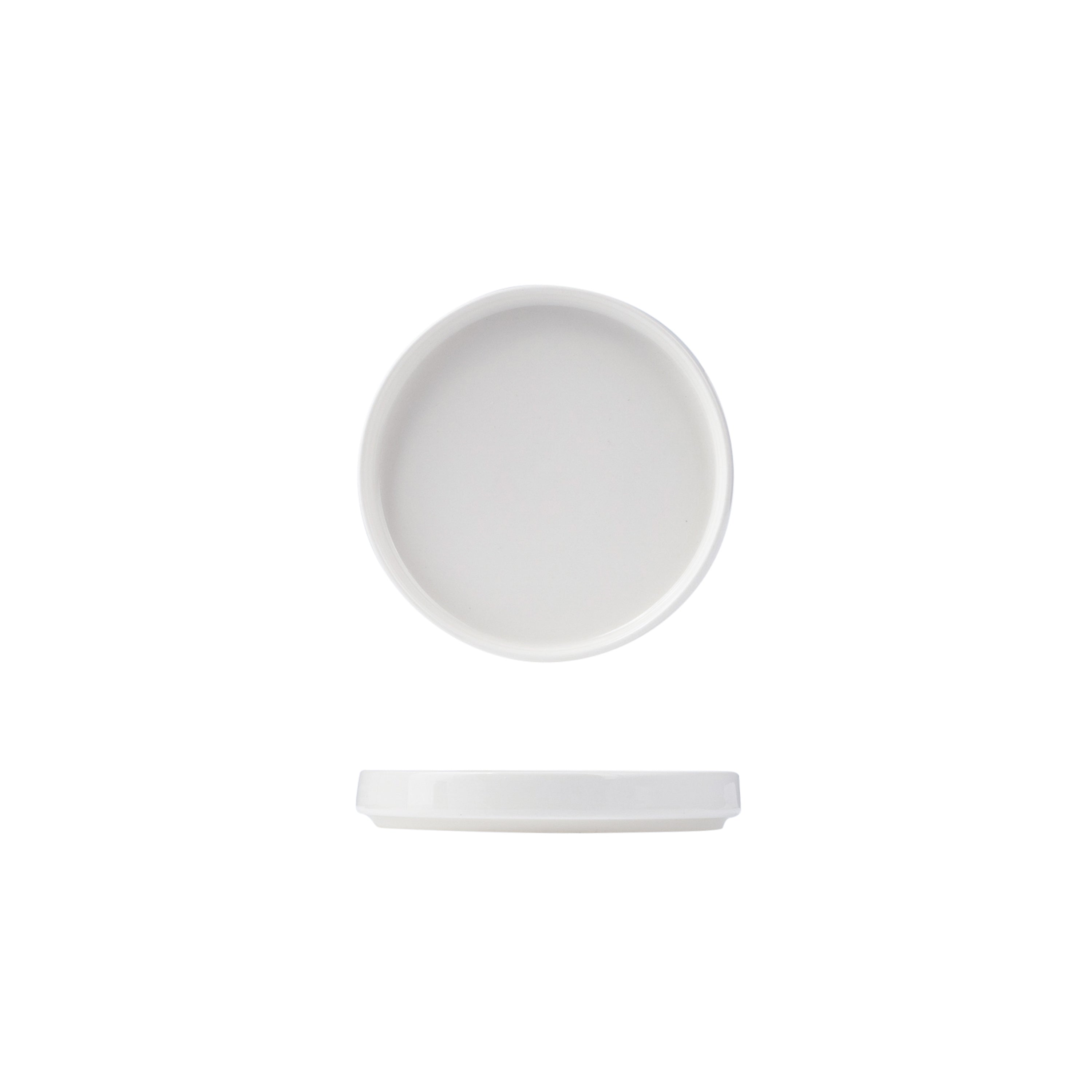 Sango Ora White Low Stackable Plate (130mm Ø)