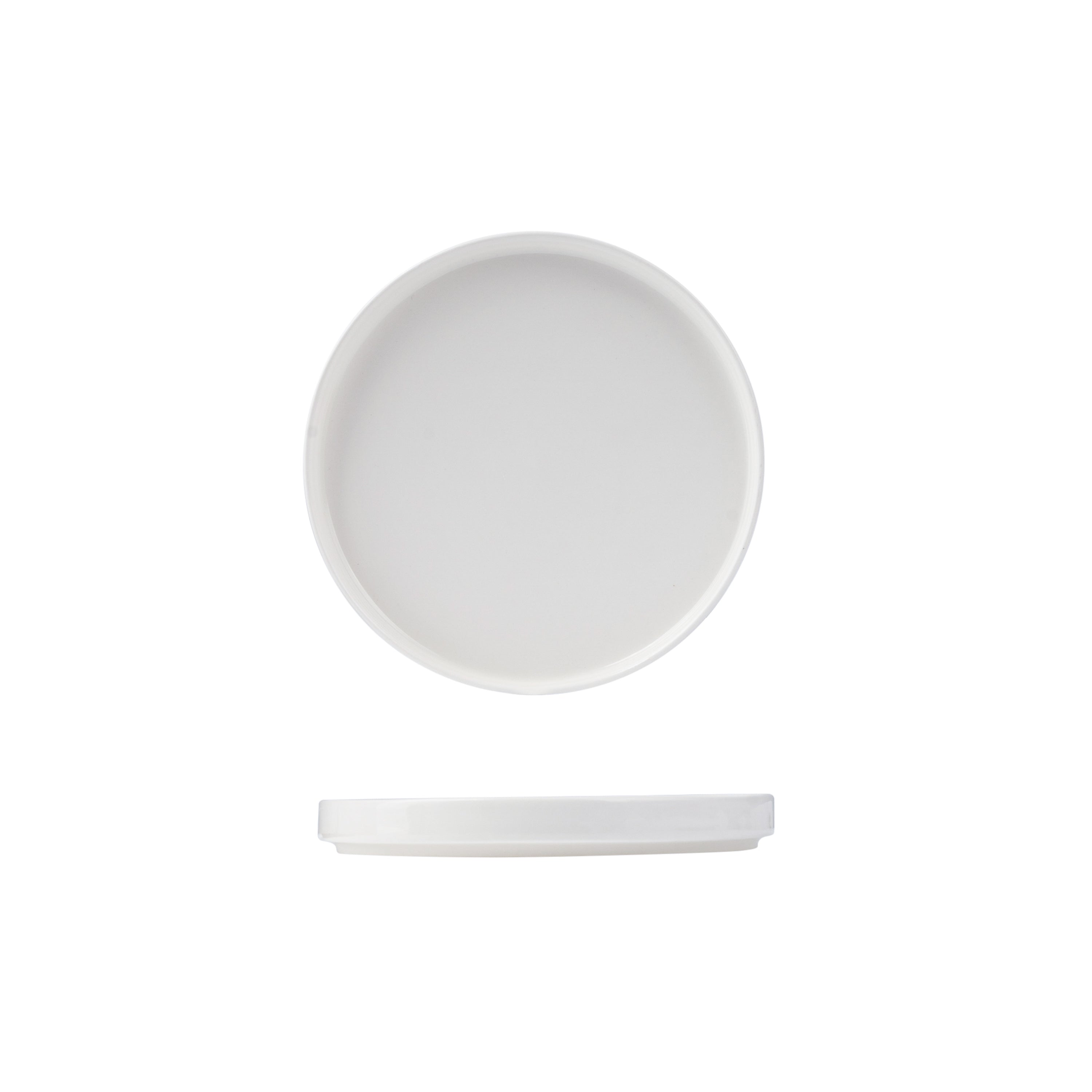 Sango Ora White Low Stackable Plate (200mm Ø)