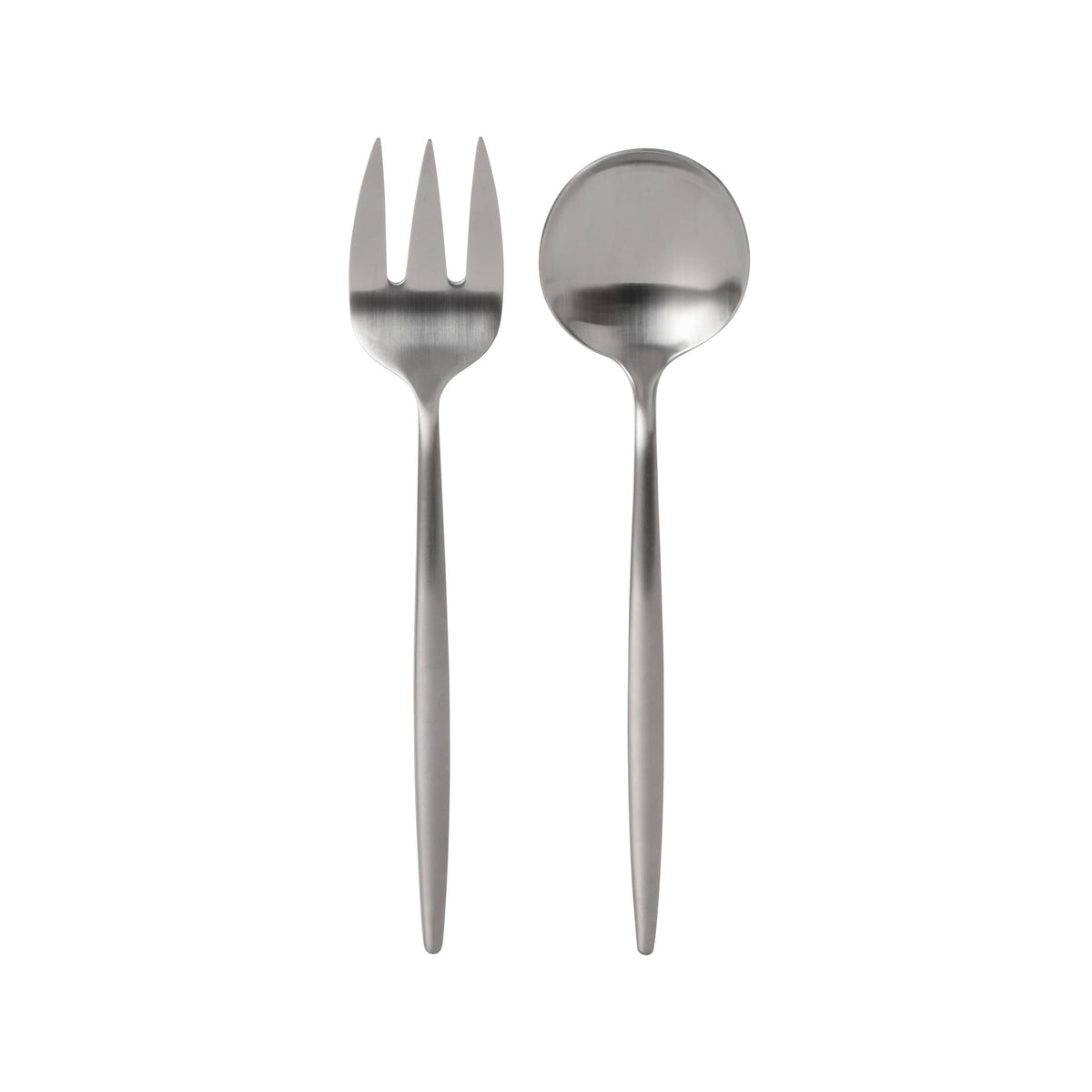 Amalfi Form Stainless Steel Serving 2 Piece Set Silver