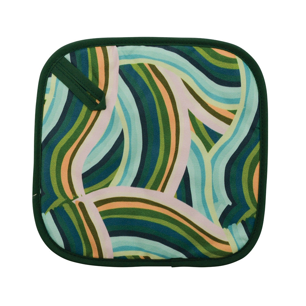 Annabel Trends Cotton Pot Holder Curved Lines