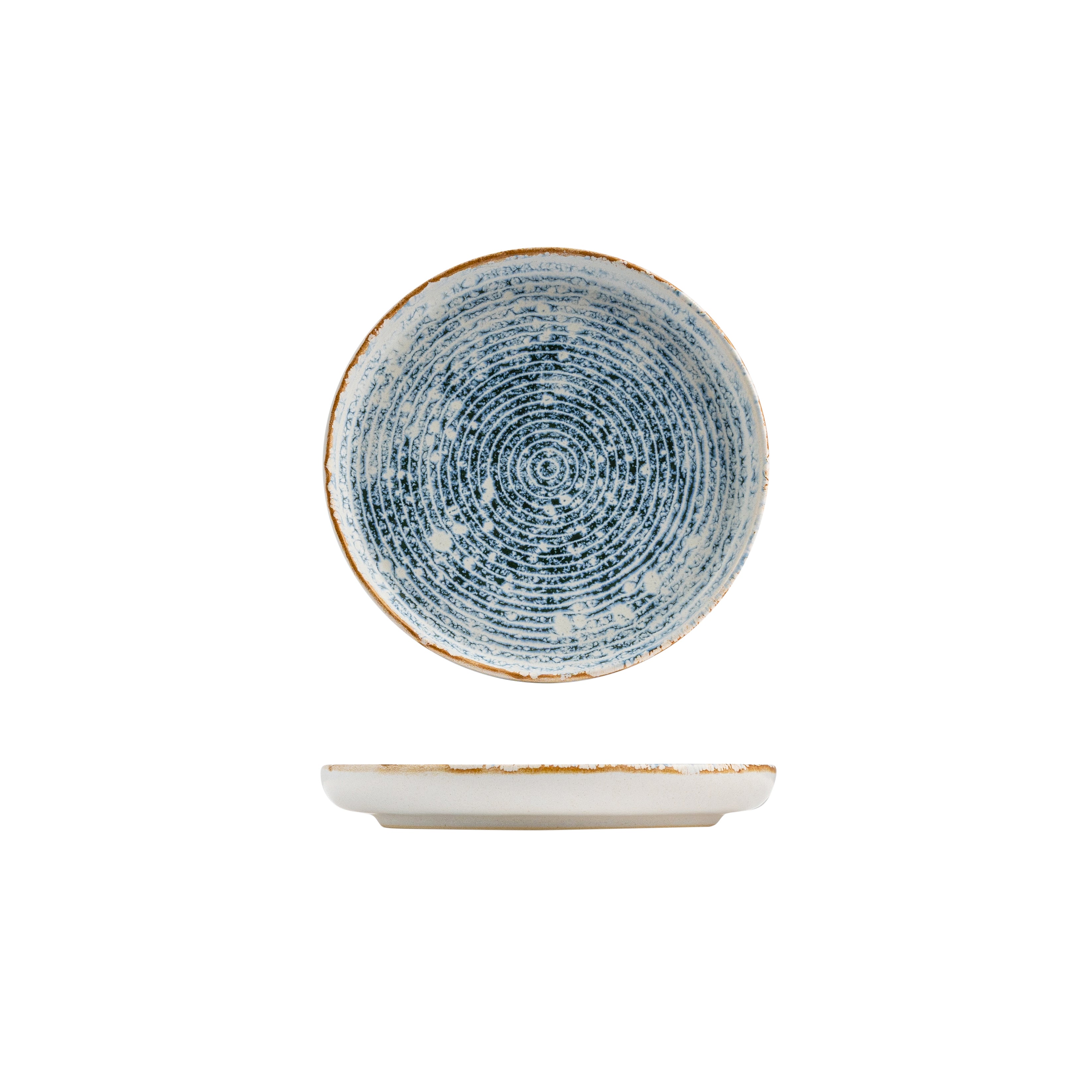 Eclipse Duo Ripple Round Walled Plate (175mm Ø)